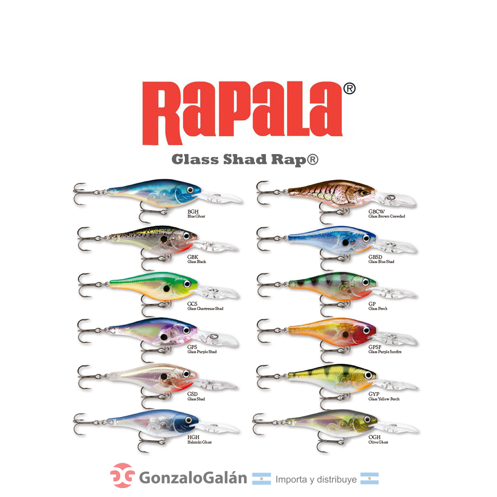 RAPALA Glass Shad Rap GSR07 / Glass Purple Shad